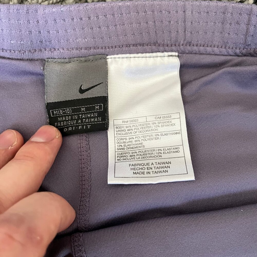 Nike Dry-Fit TN Vintage Tennis Skirt Dress with shorts sz Medium Purple - Picture 6 of 11